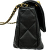 シャネル CHANEL マトラッセロゴチャームチェーンショルダー AS4986 ブラック ゴールド金具 ラムスキン レディース ショルダーバッグ