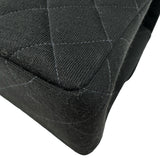 シャネル CHANEL マトラッセダブルフェイスチェーンショルダー 4番台 ブラック　 シルバー金具 コットンジャージー レディース ショルダーバッグ