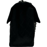 シャネル CHANEL マトラッセダブルフェイスチェーンショルダー 4番台 ブラック　 シルバー金具 コットンジャージー レディース ショルダーバッグ