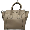 セリーヌ CELINE ラゲージミニショッパー 165213 ベージュ シルバー金具 レザー レディース ハンドバッグ