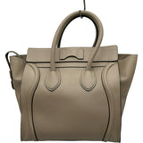 セリーヌ CELINE ラゲージミニショッパー 165213 ベージュ シルバー金具 レザー レディース ハンドバッグ
