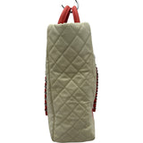 シャネル CHANEL ココマーク2WAYチェーントート 17番台 アイボリー/ピンク シルバー金具 キャビアスキン レディース ショルダーバッグ