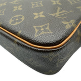 ルイ・ヴィトン LOUIS VUITTON ポシェット・シテ M51183 ブラウン モノグラム/レザー レディース ショルダーバッグ
