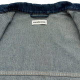 バレンシアガ BALENCIAGA アップサイドダウン デニムジャケット 625989 インディゴ デニム レディース デニムジャケット