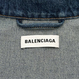 バレンシアガ BALENCIAGA アップサイドダウン デニムジャケット 625989 インディゴ デニム レディース デニムジャケット