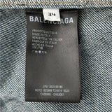 バレンシアガ BALENCIAGA アップサイドダウン デニムジャケット 625989 インディゴ デニム レディース デニムジャケット