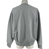モンクレール MONCLER ラメロゴスウェットシャツ グレー コットン メンズ スウェット