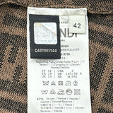 フェンディ FENDI FF総柄ニットセーター FZY703 ブラウン レーヨン レディース セーター