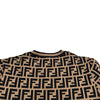 フェンディ FENDI FF総柄ニットセーター FZY703 ブラウン レーヨン レディース セーター