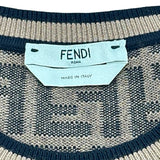 フェンディ FENDI FF総柄ニットセーター FZY703 ブラウン レーヨン レディース セーター