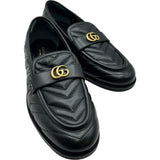 グッチ GUCCI GGマーモント キルティングローファー 670399 ブラック レザー メンズ ローファー