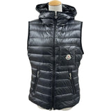 モンクレール MONCLER GLYGOS ダウンベスト ブラック ナイロン レディース ダウンベスト
