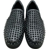 クリスチャン・ルブタン Christian louboutin Fun Sailor Boat スタッズスリッポン 3230024 ブラック レザー メンズ スリッポン