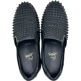 クリスチャン・ルブタン Christian louboutin Fun Sailor Boat スタッズスリッポン 3230024 ブラック レザー メンズ スリッポン