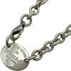 ティファニー TIFFANY＆CO ノターントゥ オーバルタグ ネックレス シルバー Ag925 ダイヤモンド ジュエリー