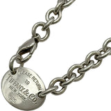 ティファニー TIFFANY＆CO ノターントゥ オーバルタグ ネックレス シルバー Ag925 ダイヤモンド ジュエリー