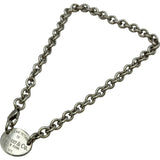 ティファニー TIFFANY＆CO ノターントゥ オーバルタグ ネックレス シルバー Ag925 ダイヤモンド ジュエリー
