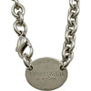 ティファニー TIFFANY＆CO ノターントゥ オーバルタグ ネックレス シルバー Ag925 ダイヤモンド ジュエリー