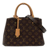 ルイ・ヴィトン LOUIS VUITTON モンテーニュBB M41055 ブラウン モノグラム/レザー レディース ショルダーバッグ
