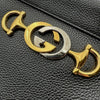 グッチ GUCCI ズゥミ スモール 569712 ブラック シルバー金具 レザー レディース ハンドバッグ ショルダーバッグ