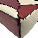 ロエベ LOEWE パズルバッグ スモール 322.300S21 ボルドー/ホワイト カーフスキン レディース ショルダーバッグ