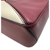 ロエベ LOEWE パズルバッグ スモール 322.300S21 ボルドー/ホワイト カーフスキン レディース ショルダーバッグ