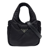 プラダ PRADA パデッド ミニバッグ 1BA359 ブラック ナイロン レディース ショルダーバッグ