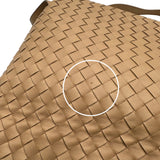 ボッテガ・ヴェネタ BOTTEGA VENETA オリンピア イントレチャート ショルダーバッグ ベージュ レザー ユニセックス ショルダーバッグ