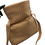 ボッテガ・ヴェネタ BOTTEGA VENETA オリンピア イントレチャート ショルダーバッグ ベージュ レザー ユニセックス ショルダーバッグ