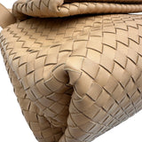 ボッテガ・ヴェネタ BOTTEGA VENETA オリンピア イントレチャート ショルダーバッグ ベージュ レザー ユニセックス ショルダーバッグ