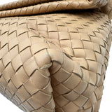 ボッテガ・ヴェネタ BOTTEGA VENETA オリンピア イントレチャート ショルダーバッグ ベージュ レザー ユニセックス ショルダーバッグ