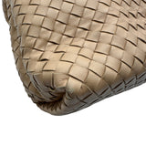 ボッテガ・ヴェネタ BOTTEGA VENETA オリンピア イントレチャート ショルダーバッグ ベージュ レザー ユニセックス ショルダーバッグ