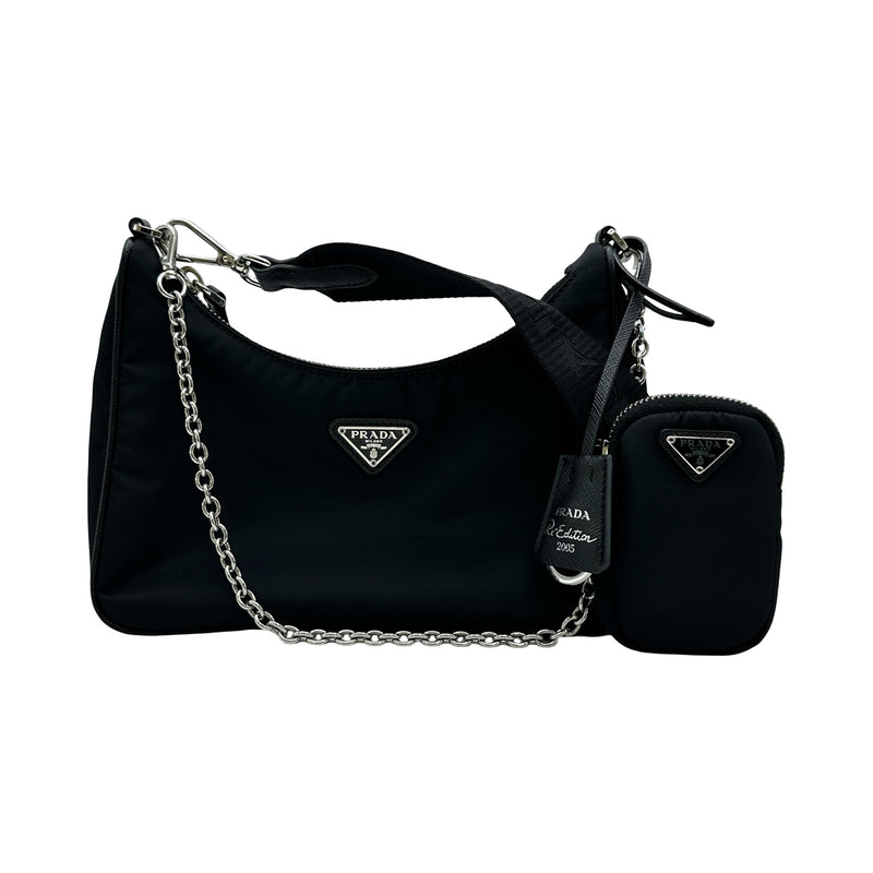 ゆ*様 PRADA ショルダーバッグ ナイロン ブラック プラダ PRADA Re-Edition 2005 バッグ 1BH204 ブラック ナイロン