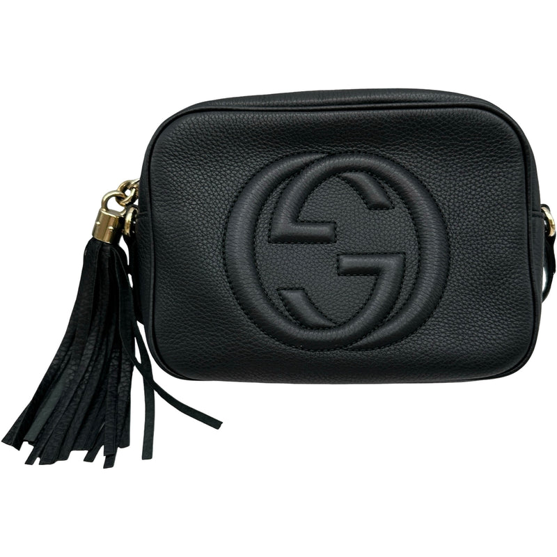 グッチ GUCCI ソーホーディスコバッグ 308364 ブラック レザー グッチ GUCCI ソーホーディスコバッグ 308364 ブラック レザー