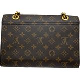 ルイ・ヴィトン LOUIS VUITTON ヴィクトワール M41731 ブラウン/レッド モノグラム・キャンバス レディース ショルダーバッグ