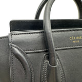 セリーヌ CELINE ラゲージナノショッパー 168243 ブラック ドラムドカーフ レディース ショルダーバッグ