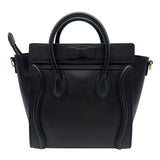 セリーヌ CELINE ラゲージナノショッパー 168243 ブラック ドラムドカーフ レディース ショルダーバッグ