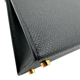 エルメス HERMES ミニケリー2 G刻印 ブラック ゴールド金具 エプソン レディース ハンドバッグ