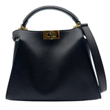 フェンディ FENDI ピーカブー アイコニック エッセンシャリー 8BN302 ブラック レザー レディース ハンドバッグ