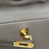 エルメス HERMES ケリー25 内縫い G刻 エトゥープ ゴールド金具 トゴ レディース ショルダーバッグ