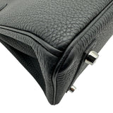 エルメス HERMES バーキン25 G刻 ブラック シルバー金具 トゴ レディース ハンドバッグ