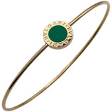 ブルガリ BVLGARI ブルガリブルガリブレスレットL ピンクゴールド Au750 マラカイト ジュエリー