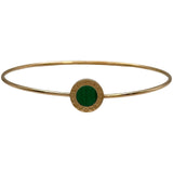 ブルガリ BVLGARI ブルガリブルガリブレスレットL ピンクゴールド Au750 マラカイト ジュエリー
