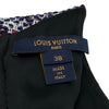 ルイ・ヴィトン LOUIS VUITTON モノグラムツイード半袖ワンピース FIDR36 ネイビー ツイード レディース ワンピース