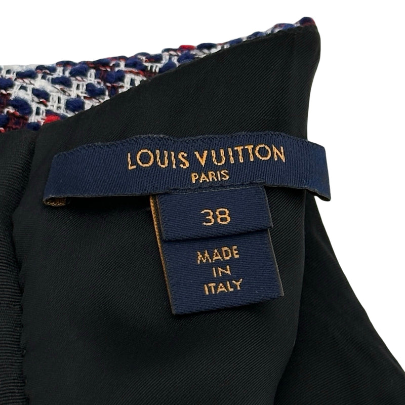 ルイ・ヴィトン LOUIS VUITTON モノグラムツイード半袖ワンピース
