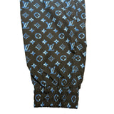 ルイ・ヴィトン LOUIS VUITTON モノグラム総柄グラデーションナイロンパンツ FOPX47 ブルー ナイロン レディース パンツ
