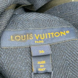 ルイ・ヴィトン LOUIS VUITTON カシミヤ混フロントベルトチェスターコート FPC015 ネイビー ウール レディース その他アウター