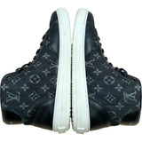 ルイ・ヴィトン LOUIS VUITTON チャーリーライン モノグラムハイカットスニーカー LD0292 ブラック デニム メンズ スニーカー