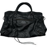 バレンシアガ BALENCIAGA ルシティスモール 811442 ブラック レザー レディース ショルダーバッグ