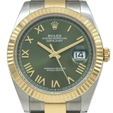 ロレックス ROLEX デイトジャスト41 126333 オリーブグリーン ゴールド/ステンレススチール 自動巻き メンズ 腕時計